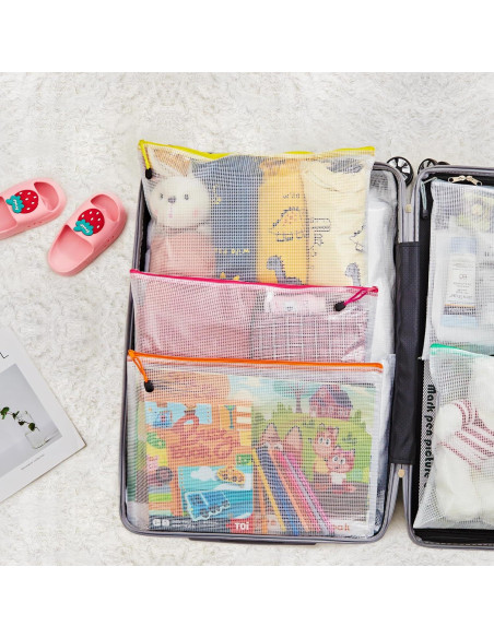Bolsas de Malla con Cremallera JARLINK A3 12 Pcs 42x31 cm
