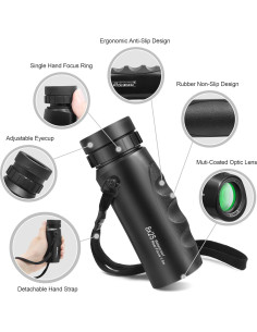 Monóculo Compacto Impermeable Astromania 8x25 para Aventura 2