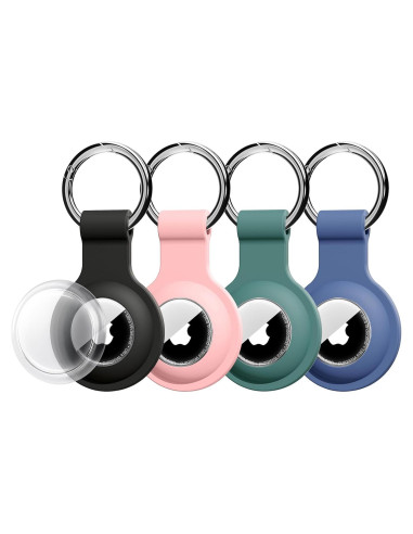 4 Fundas de Silicona para AirTag Xalvok a Prueba de Agua