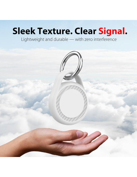 Paquete de 4 Fundas Impermeables para Apple AirTag - Negro, Marino, Gris, Blanco Paquete de 4 Fundas Impermeables para Apple AirTag - Negro, Marino, Gris, Blanco