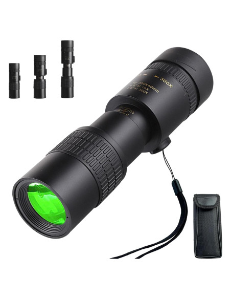 Monocular Telescopio Belmeri 10-300x40 BAK4 para Observación