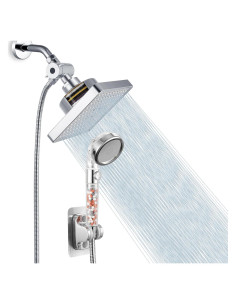 Cabezal de Ducha Filtrado Nuodan 6" Cromo Alta Presión