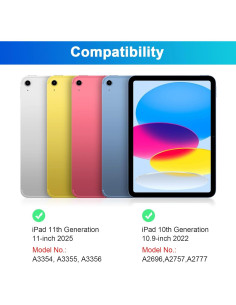 Funda teclado LAMA con ratón para iPad 11" y 10.9" 2025/2022 2