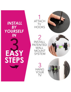 Soporte de Pared HangSmart TV para Pantallas de 19-100" 2