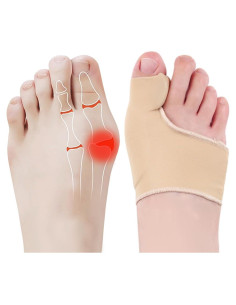 Corrector de Juanetes Hygger con Almohadillas de Gel - Beige