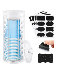 Dispensador de Tazas JIANWEI con Tapa, Organizador Blanco 73x181mm