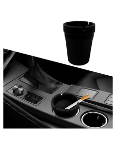 Cenicero de coche Tecledsn portátil a prueba de olores 10.6 cm
