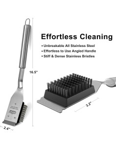 Cepillo de Parrilla GRILLART 41.9 cm Acero Inoxidable 2