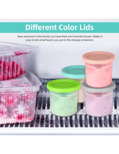 Contenedores de Pintura Ninja Creami 16oz - Paquete de 4