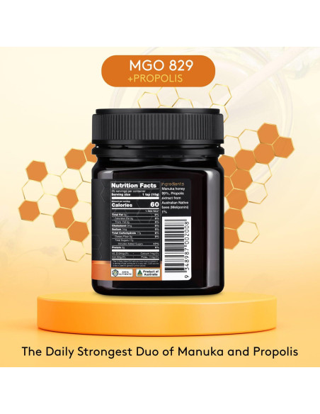 Miel Cruda Manuka Nature's Gold MGO 829+ con Propolis 250g