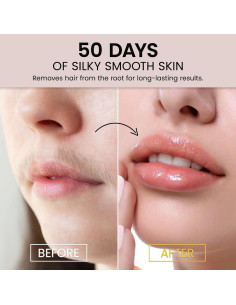 Tiras de Cera Facial ShineMore - 50 Tiras Hipoalergénicas 2