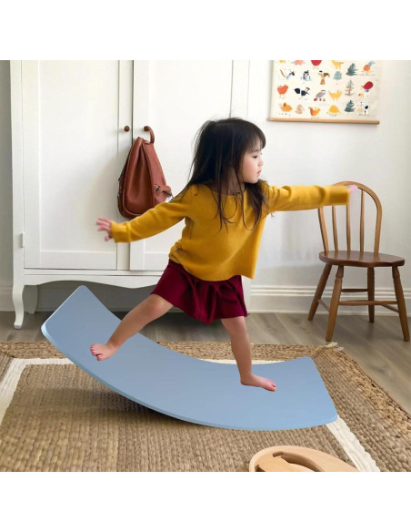 Tablero de Equilibrio HZLXNH de Madera Natural para Niños y Adultos