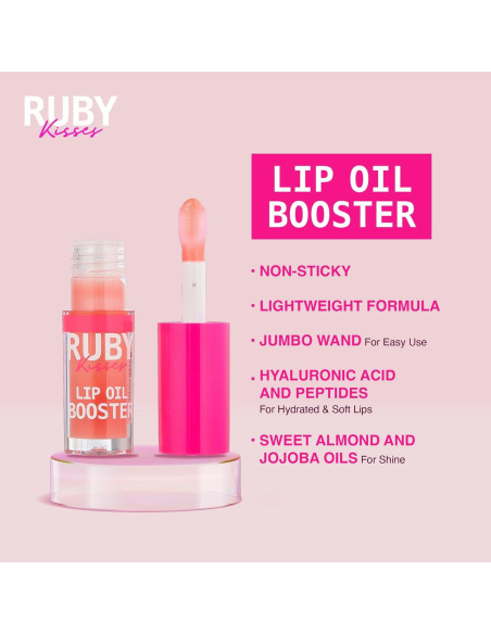 Aceite Labial Ruby Kisses Hidratante Rosa Bebé 27g