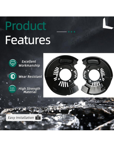 Escudos de Polvo de Freno Delantero Toyota Tacoma 2005-2025