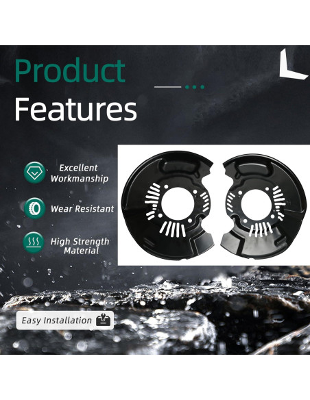 Escudos de Polvo de Freno Delantero Toyota Tacoma 2005-2025