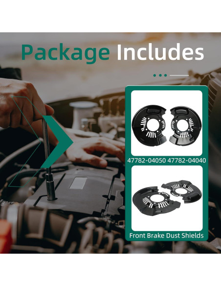 Escudos de Polvo de Freno Delantero Toyota Tacoma 2005-2025