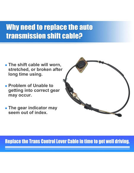 Cable de Cambio de Transmisión Automática uxcell para Toyota RAV4 2001-2005