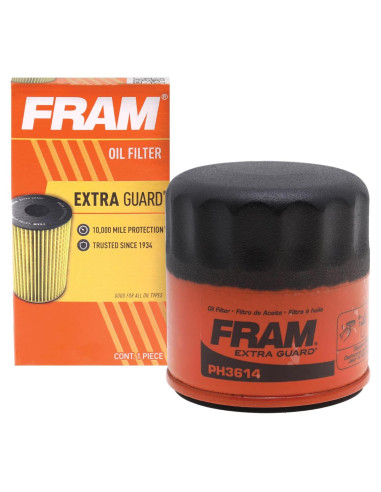 Filtro de aceite FRAM Extra Guard PH3614 para motor 16,093 km