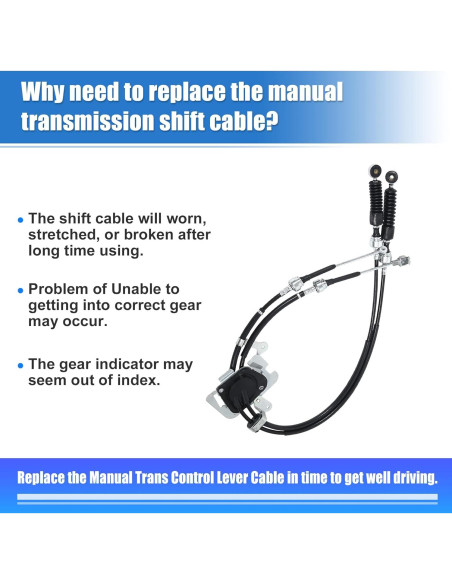 Cable de Cambio de Transmisión Manual X AUTOHAUX para Toyota Celica 2000-2005