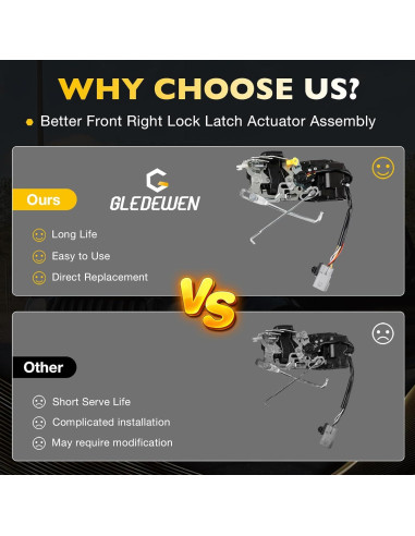 Actuador de Cerradura de Puerta Lateral Toyota Tacoma 1998-2004