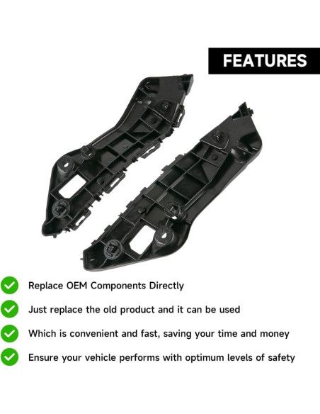 Soporte de Parachoques Frontal YOLLKY para Toyota RAV4 2016-2018