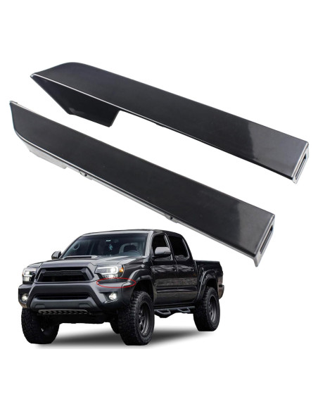 Paneles de Recubrimiento Faros Parachoques Frontal YzusGomumu Toyota Tacoma 2012-2015