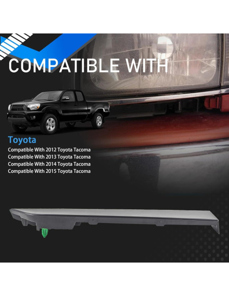 Paneles de Recubrimiento Faros Parachoques Frontal YzusGomumu Toyota Tacoma 2012-2015
