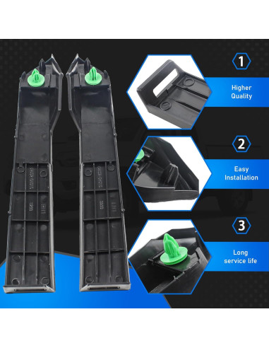 Paneles de Recubrimiento Faros Parachoques Frontal YzusGomumu Toyota Tacoma 2012-2015