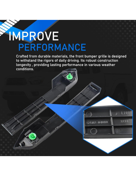 Paneles de Recubrimiento Faros Parachoques Frontal YzusGomumu Toyota Tacoma 2012-2015