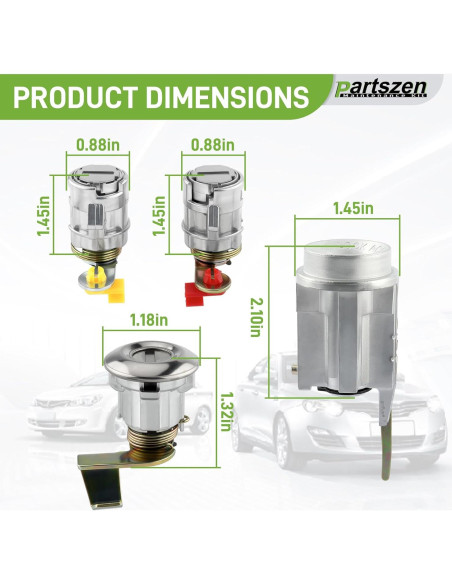 Cilindro de Cerradura Toyota Pickup 1989-1995 + 4 Llaves