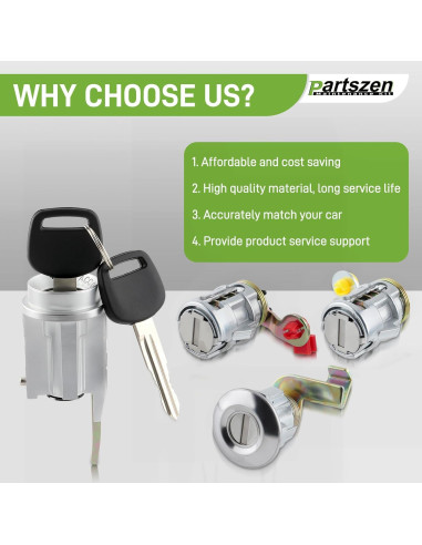 Cilindro de Cerradura Toyota Pickup 1989-1995 + 4 Llaves