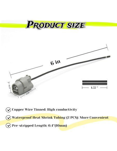Conector Unidireccional ALFOCI 90980-11428 para Sensor Toyota