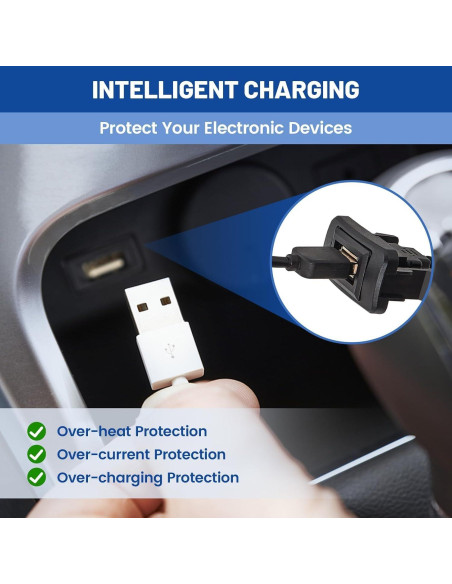 Cargador de Auto USB Anina para Toyota 40x22mm Adaptador