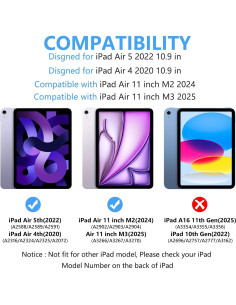 Funda con Teclado TaIYanG para iPad Air 10.9" y 11" 2