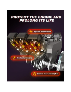 Juego de 4 Inyectores de Combustible ANGLEWIDE para Toyota 2