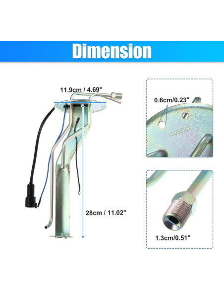 Soporte de Montaje de Bomba de Combustible X AUTOHAUX para Toyota Pickup 1987-1992