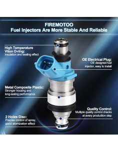 Paquete de 6 Inyectores de Combustible FIREMOTOO V6 3.0L 2