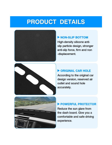 Cubierta de tablero Cartist para Toyota RAV4 2013-2018 Antideslizante