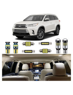 Kit de Luces LED Interiores AUTOGINE para Toyota Highlander 2014-2019