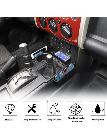 Bandeja Organizadora de Cambios Fgtagtal para Toyota FJ Cruiser 2007-2021