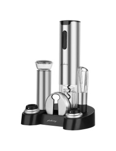 Juego de Abridor de Vino Eléctrico Glendaveny 7 en 1 Plateado