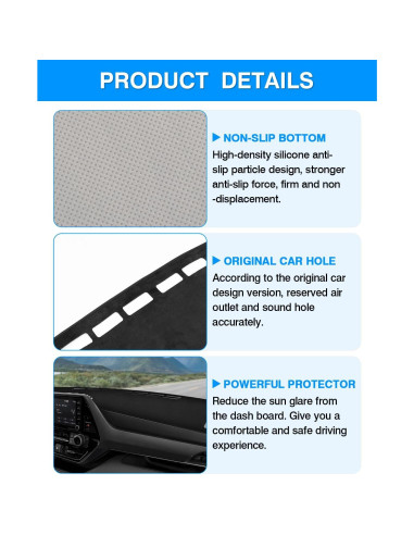 Cubierta de tablero Autorder para Toyota Highlander 2020-2025