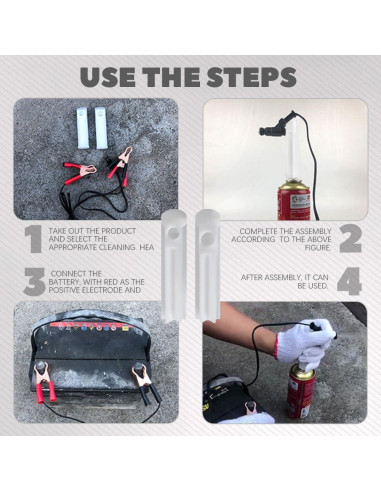 Kit de Limpiador de Inyectores de Combustible PACLVIO 4 Piezas
