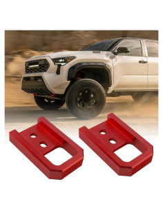 Ganchos de remolque TECHPICCO para Tacoma 2024-2026 y 4Runner 2025-2026 - Rojo