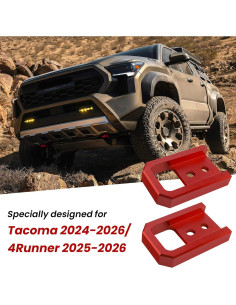 Ganchos de remolque TECHPICCO para Tacoma 2024-2026 y 4Runner 2025-2026 - Rojo 2