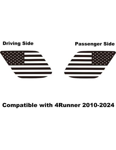 Calcomanía de Bandera Americana Zxiaochun para Toyota 4Runner 2010-2024