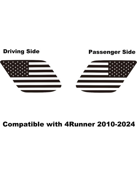 Calcomanía de Bandera Americana Zxiaochun para Toyota 4Runner 2010-2024