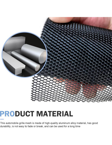 Malla de Rejilla para Automóvil Zeathery 100x33cm Negra