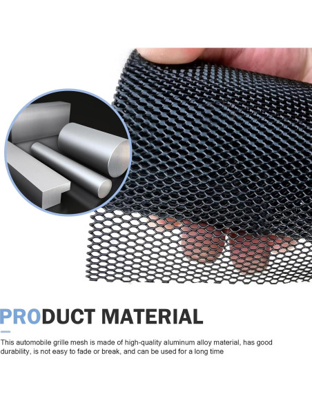 Malla de Rejilla para Automóvil Zeathery 100x33cm Negra