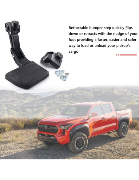 Escalón Trasero Plegable RJSJRAD para Toyota Tacoma 2024-2025